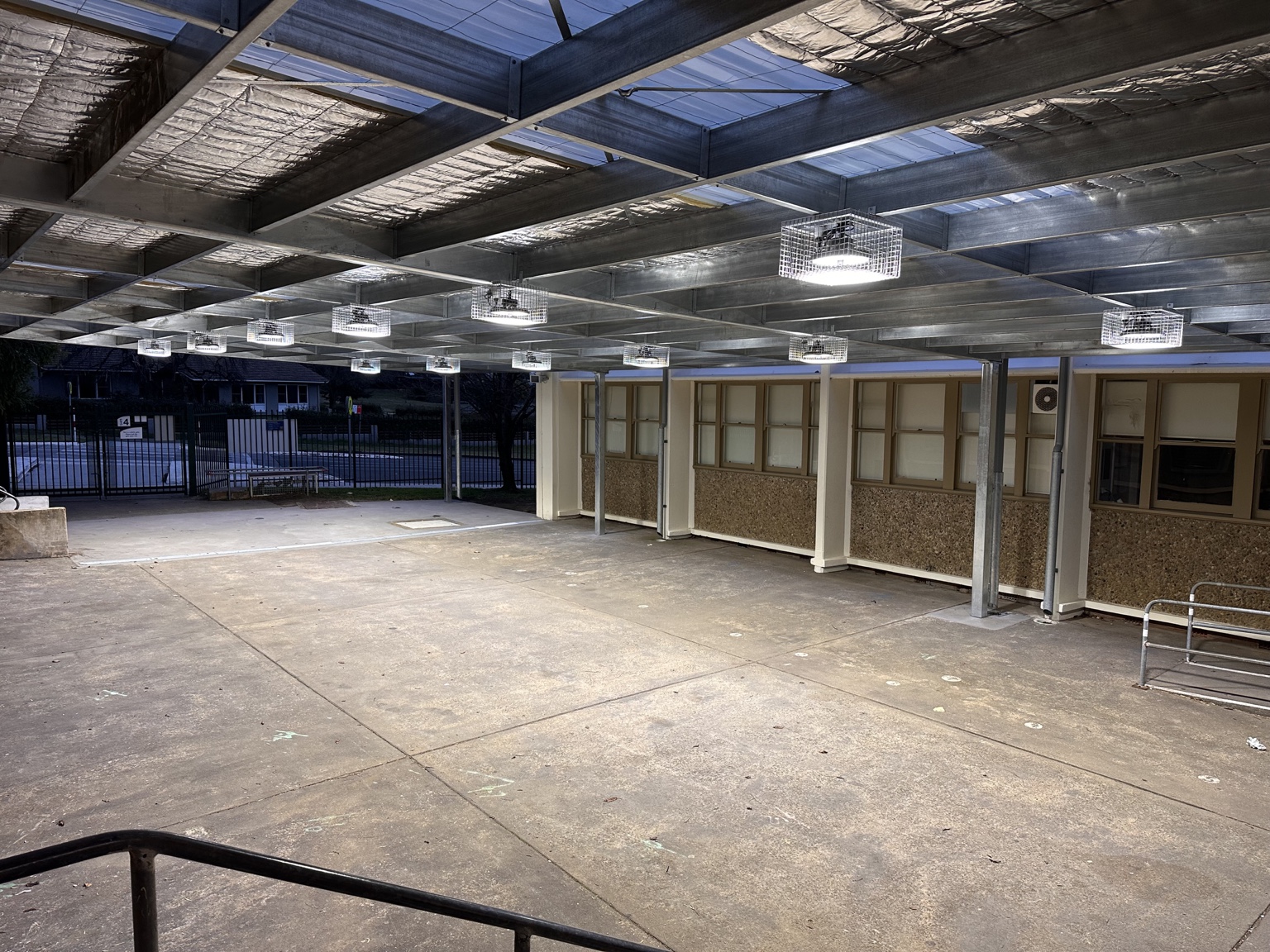 School COLA lighting upgrade by Dale Knight Electrical